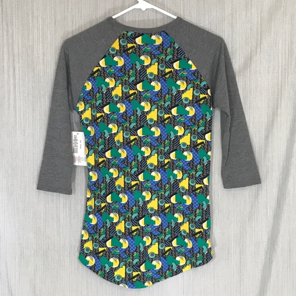 LulaRoe Randy Raglan Tee Size XXS - Picture 2 of 2